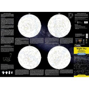 National Geographic Northern Hemisphere Night Sky Map